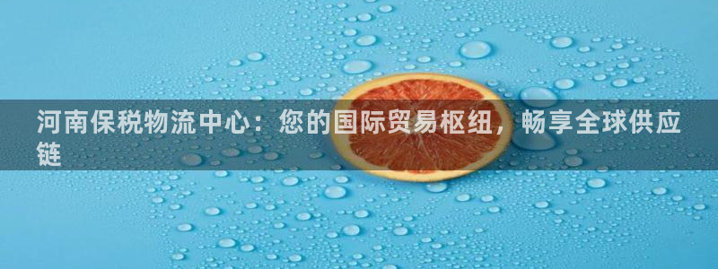 28圈能赢钱吗：河南保税物流中心：您