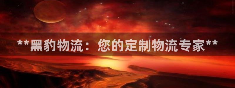 28圈pg麻将胡了：**黑豹物流：您