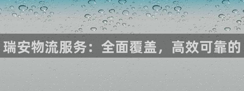 28圈图片：瑞安物流服务：全面覆盖，